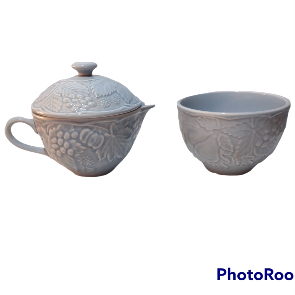 Vintage Nikko Woodbury Sugar Bowl & Creamer Set